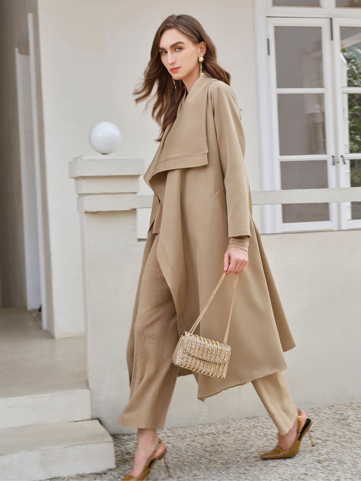 Final Sale | Premium Cashmere Cross-Neck Wrap Top