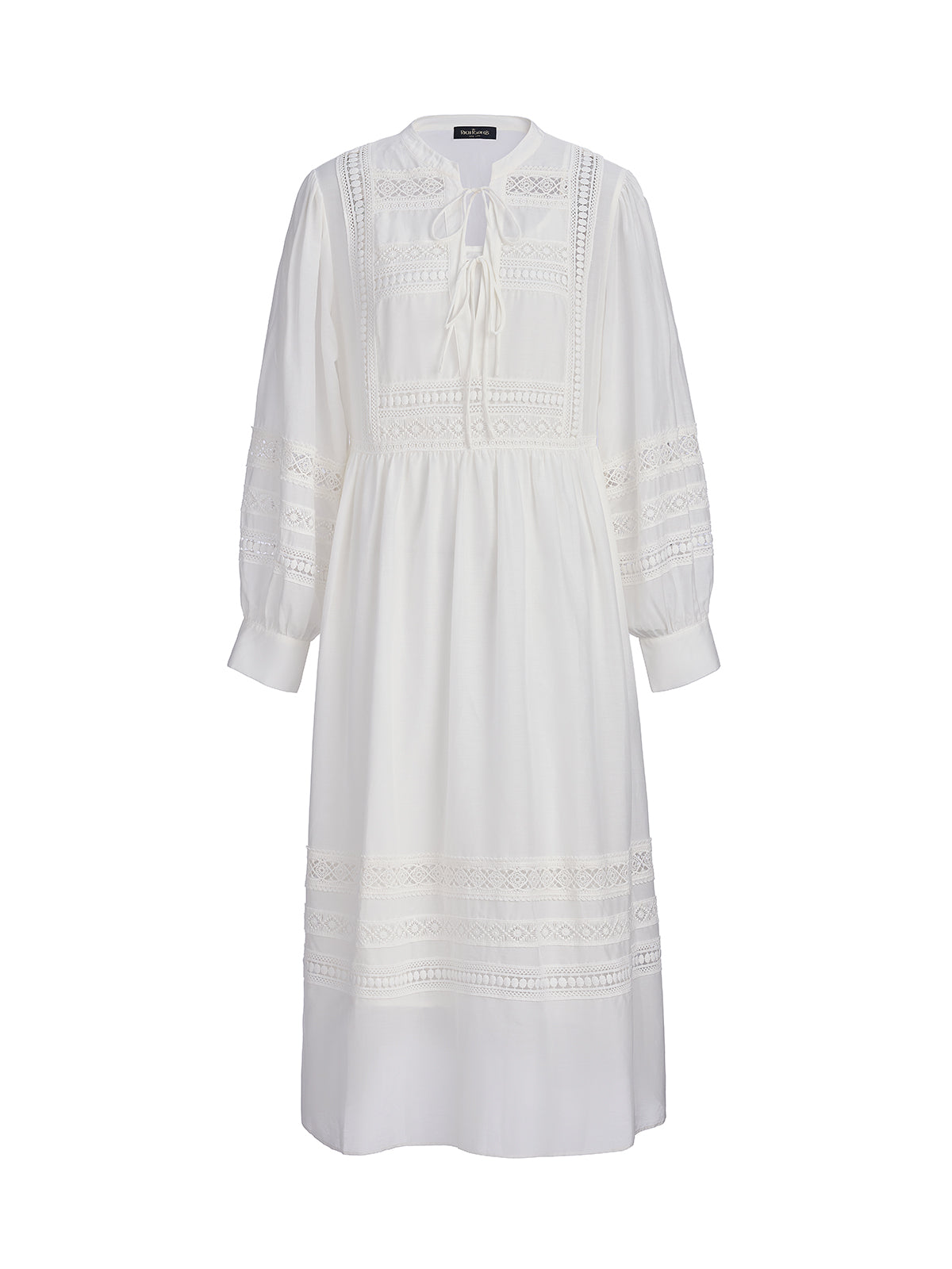 Final Sale | Cutout Embroidered Lacing Dress