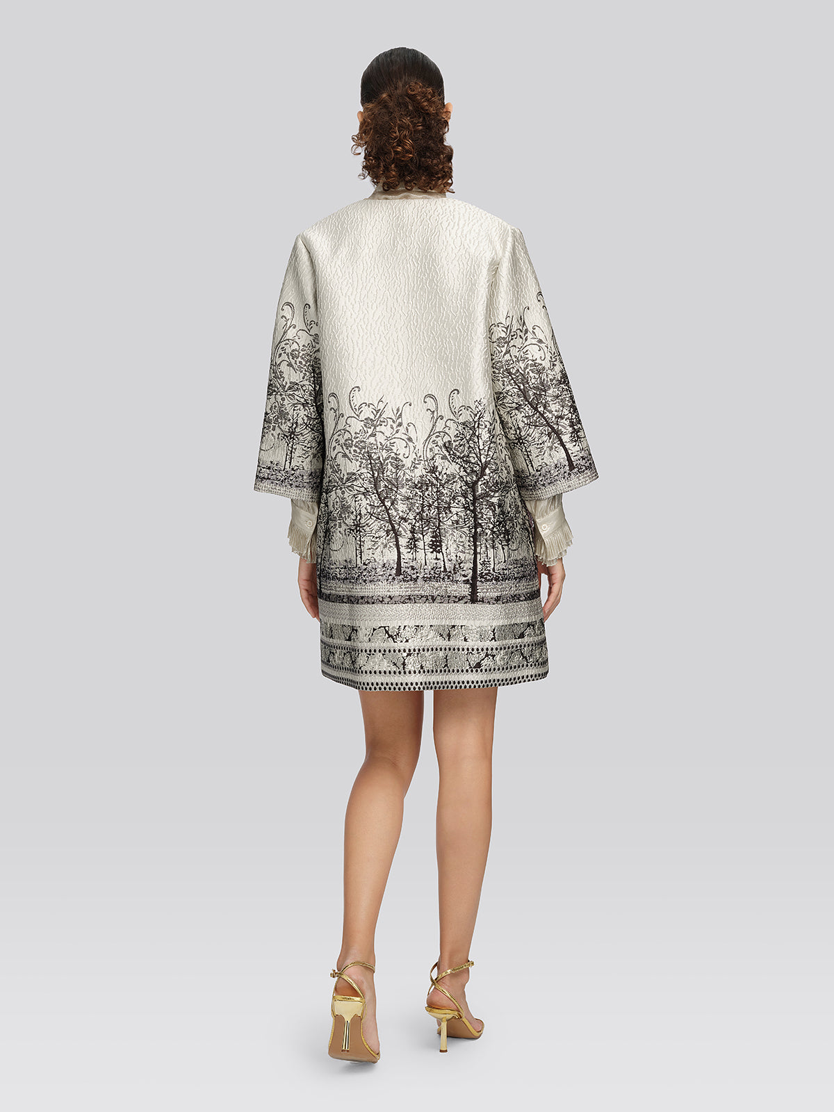 Textured Jacquard Beaded Jacket
