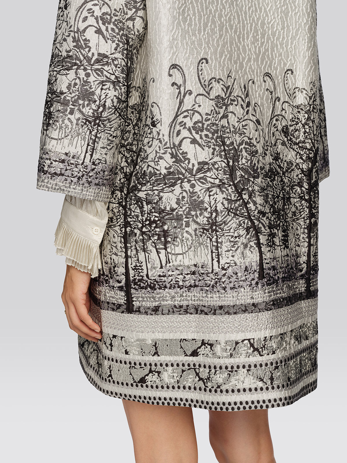Textured Jacquard Beaded Jacket