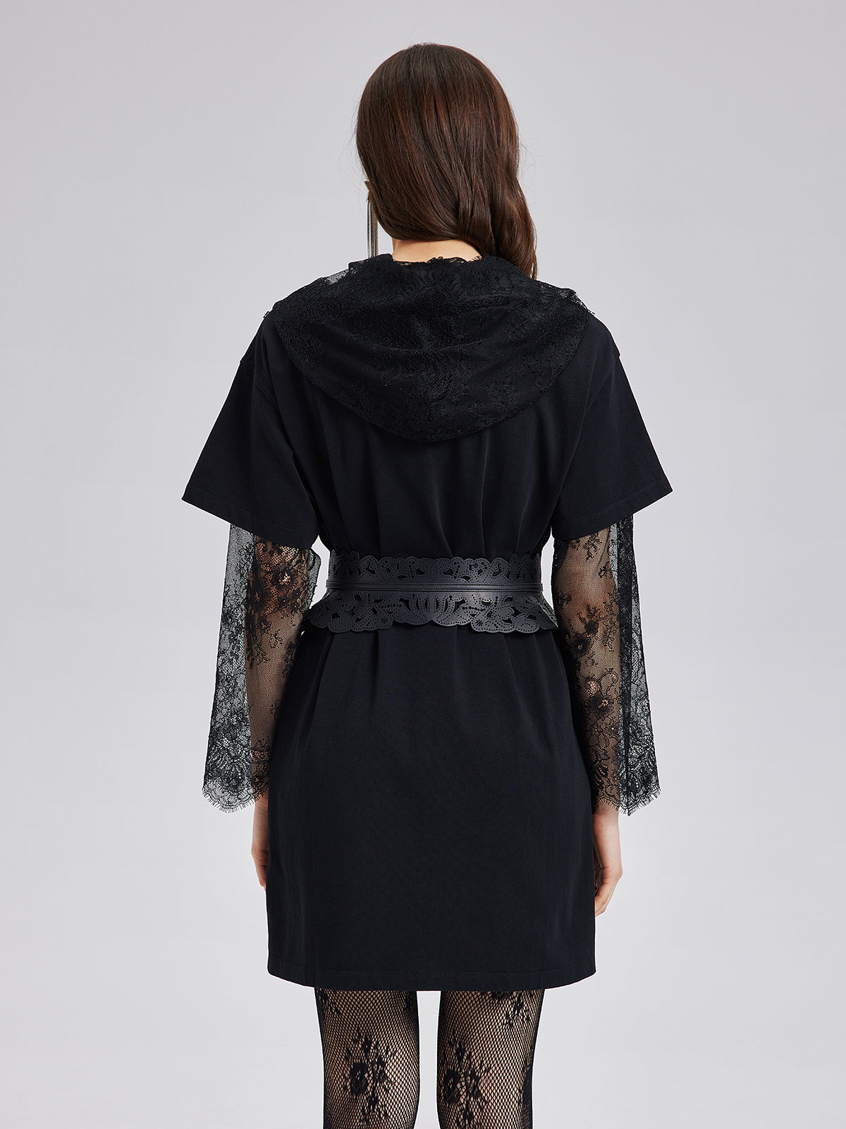 Hand-Beaded Washed Knit Dress