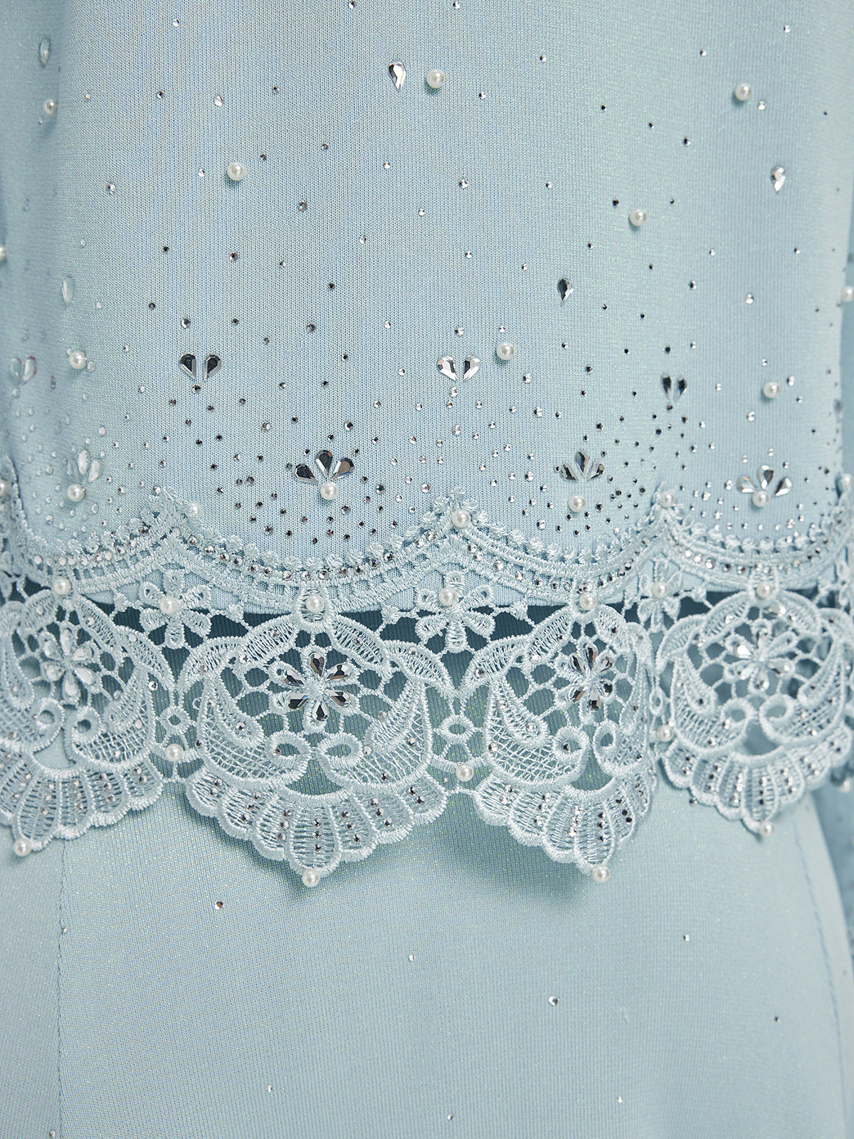 Rhinestone Lace Knit Cardigan