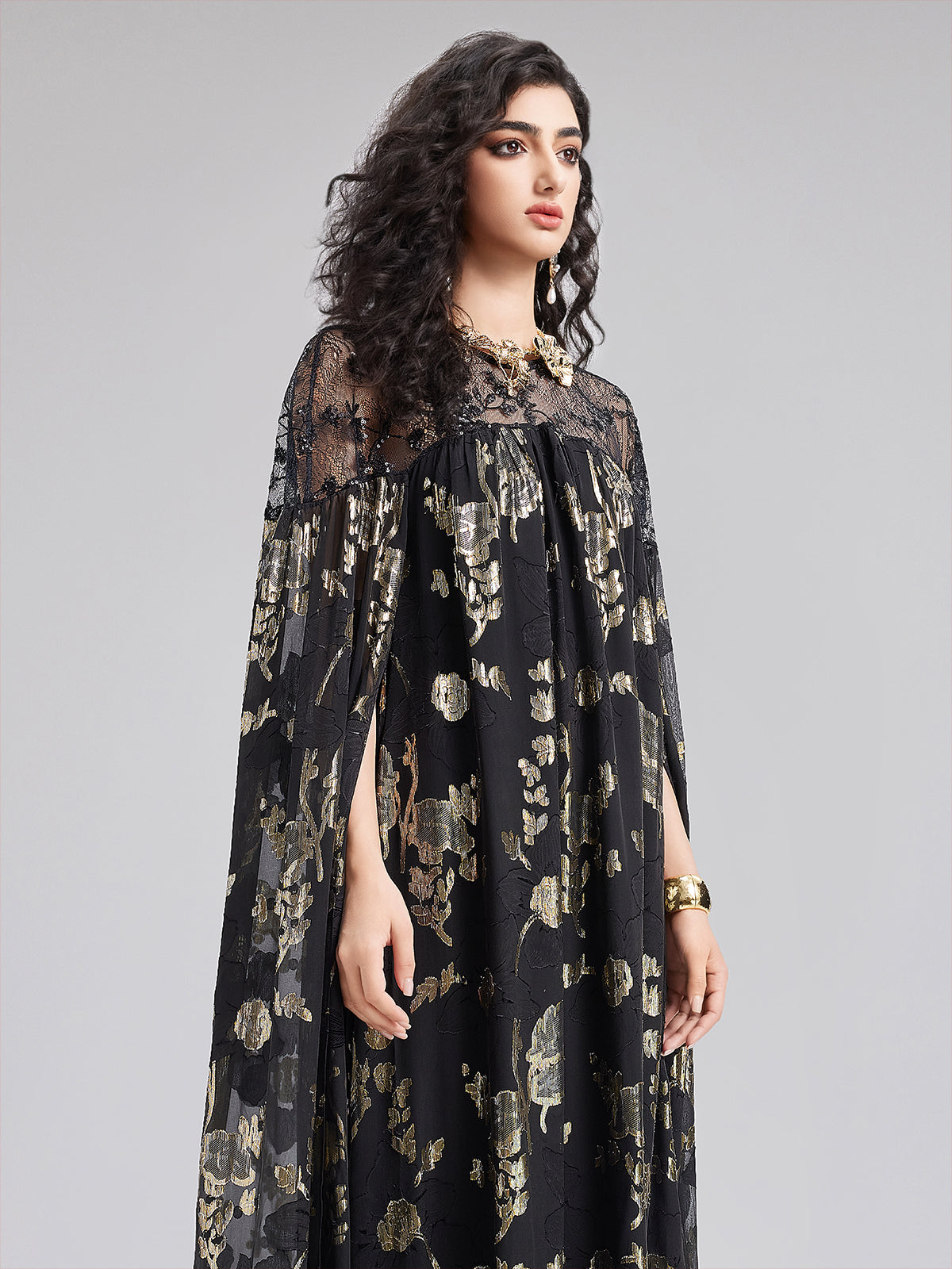 Limited Edition Silk Jacquard Gown