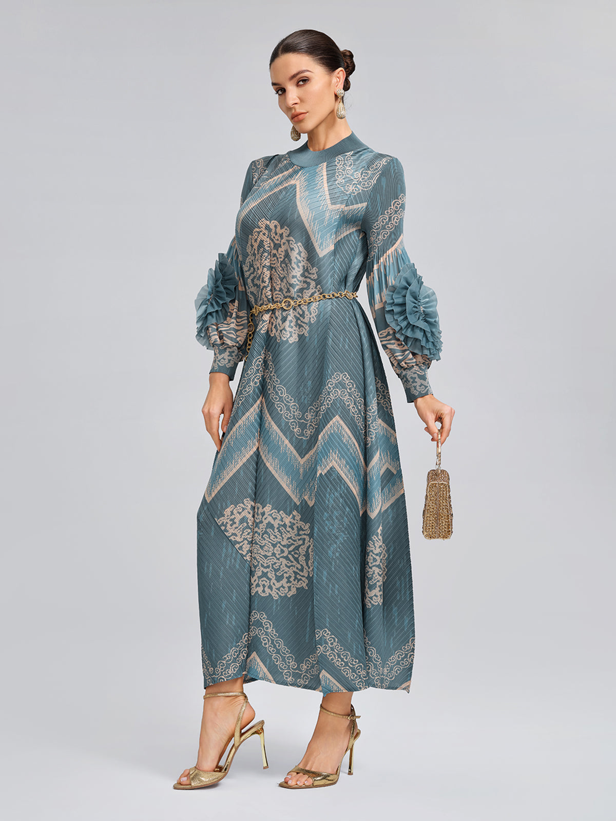 Contemporary clothing piece with balanced proportions
