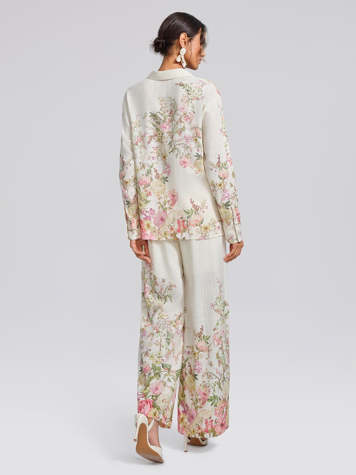 Cotton-Linen Printed Breathable Pants