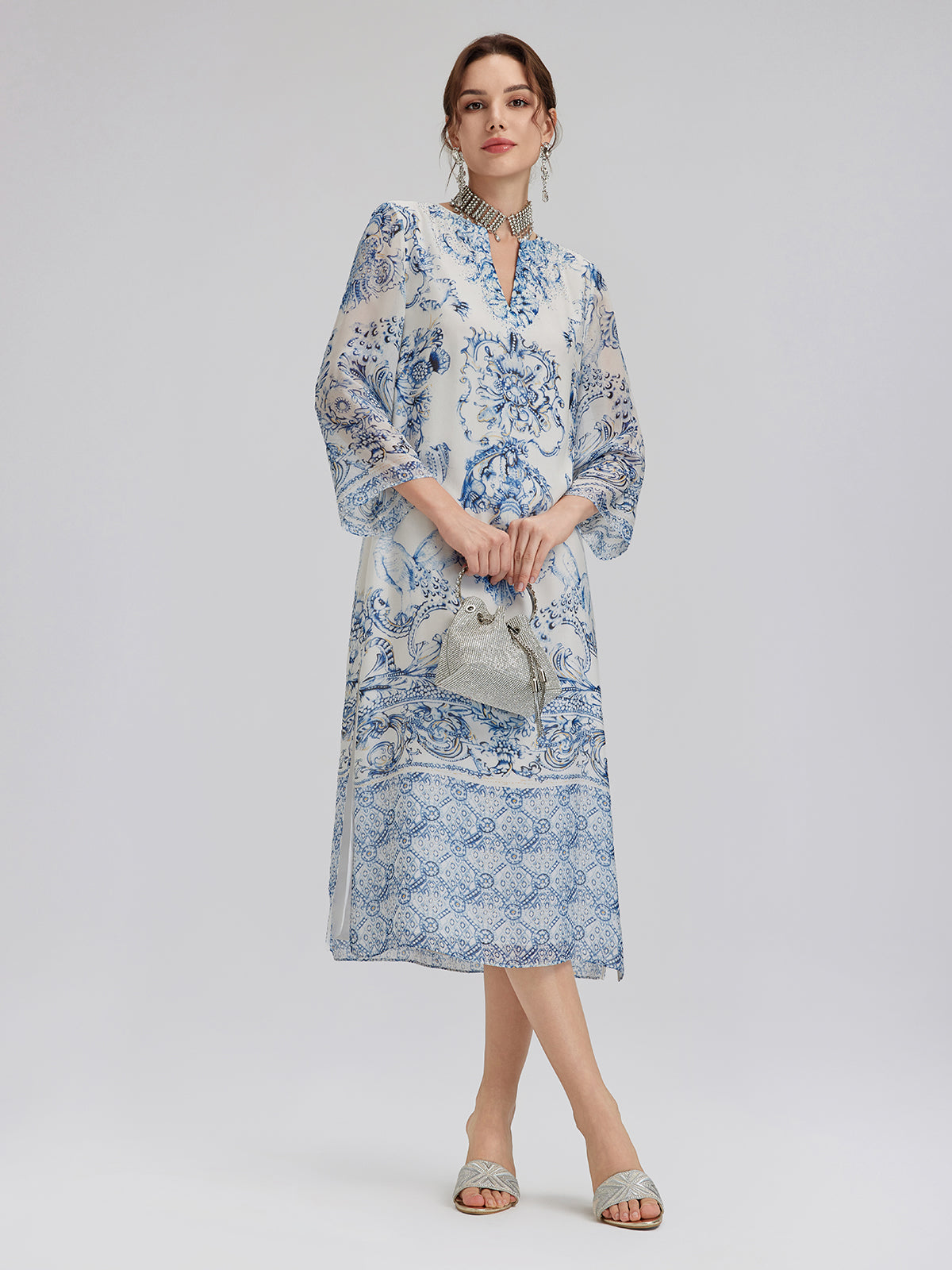 Contemporary garment with relaxed proportions and smooth finish