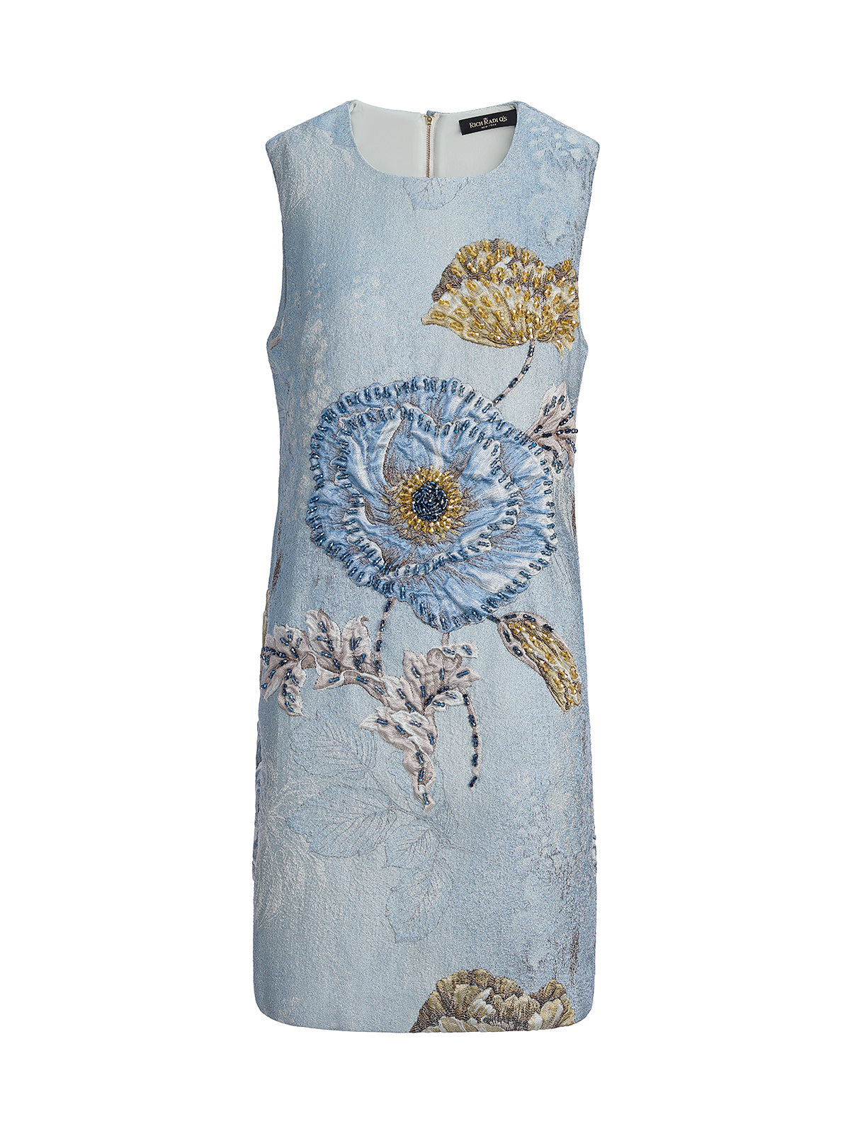 Handcrafted 3D Floral Beaded Dress