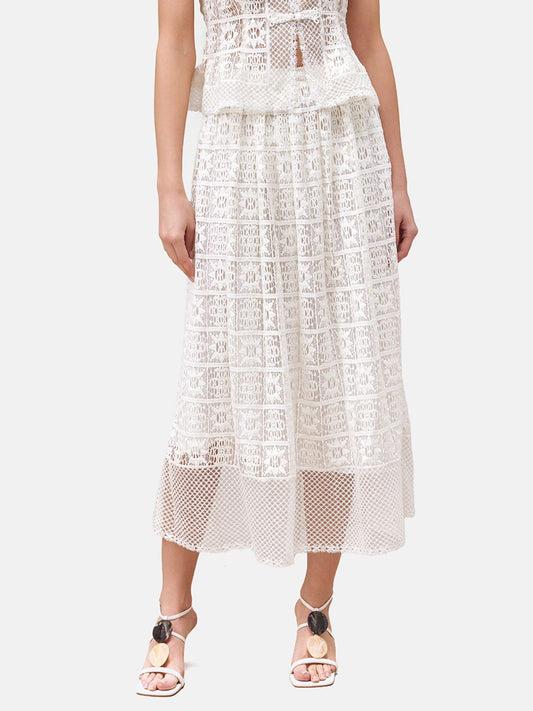 Guipure Lace Half Skirt