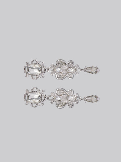 Vintage Crystal Drop Earrings