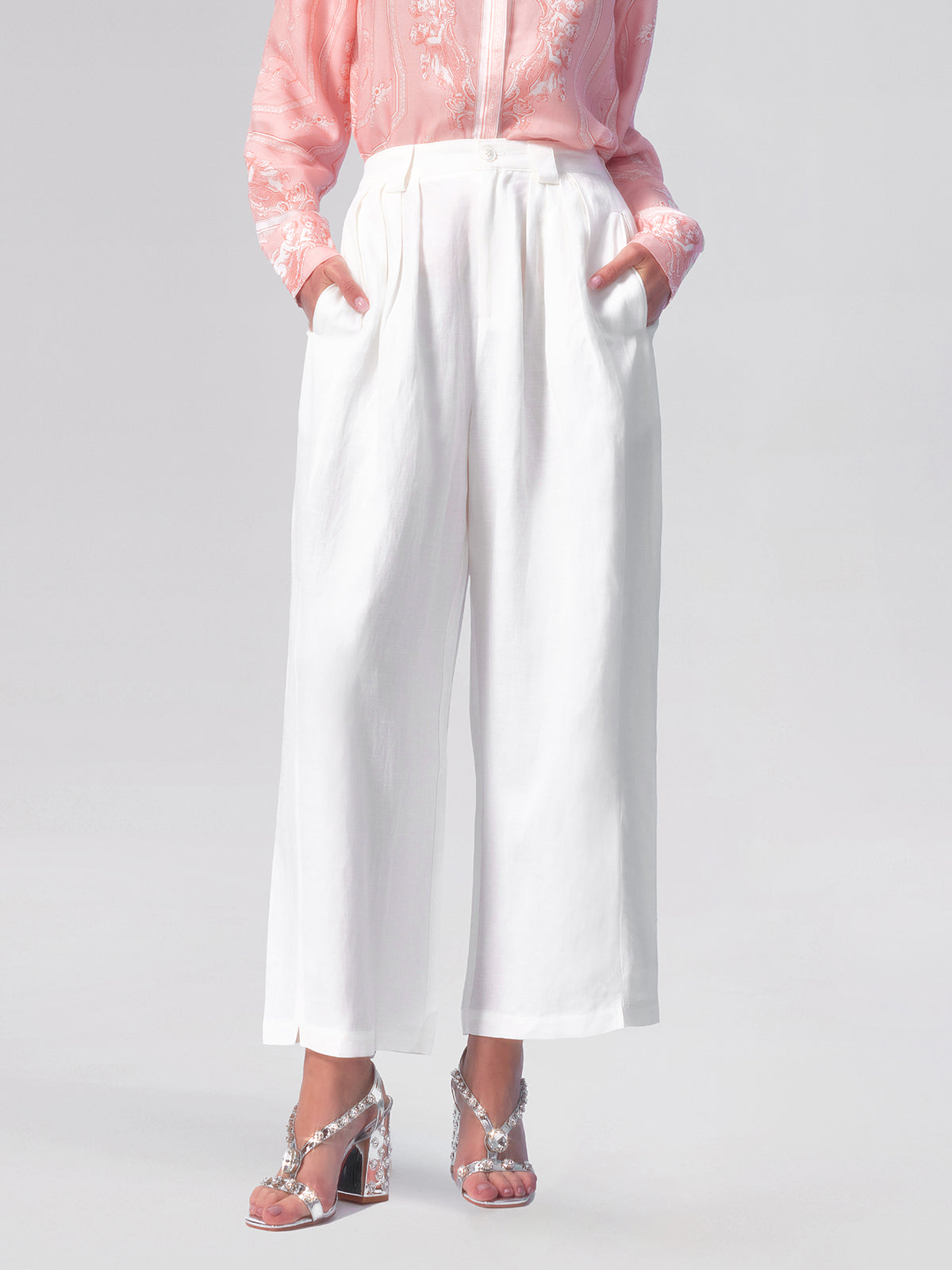 High-quality Linen Wide Leg Pants