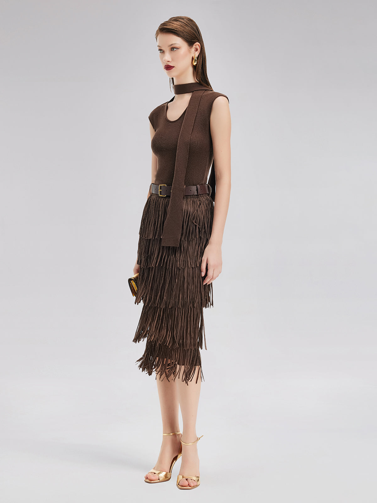 Artistic Ribbon Knit Top