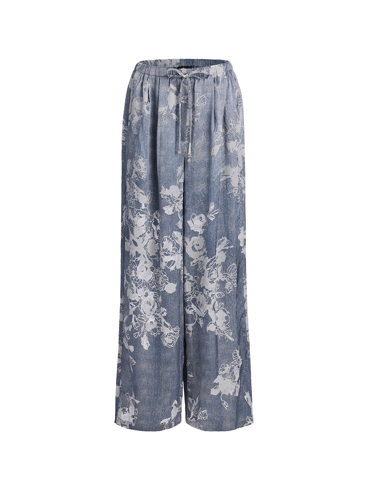 Final Sale | Burnout Floral Drawstring Pants