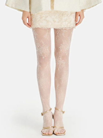Lace Floral Sheer Leggings