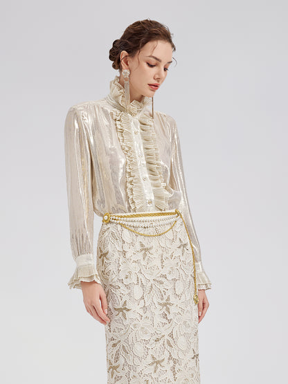 Embroidered Lace Mermaid Skirt