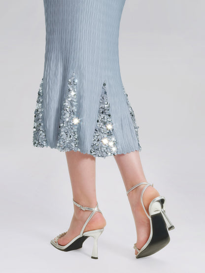 Pleated Sequin Mermaid Set
