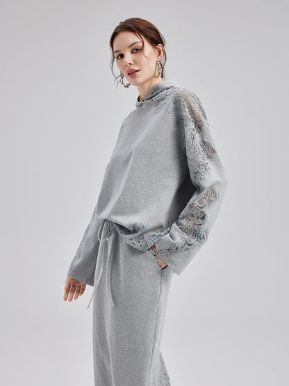 Italian Lace-Detail Knit Set