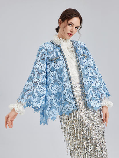 Baroque Two-Tone Lace Jacket