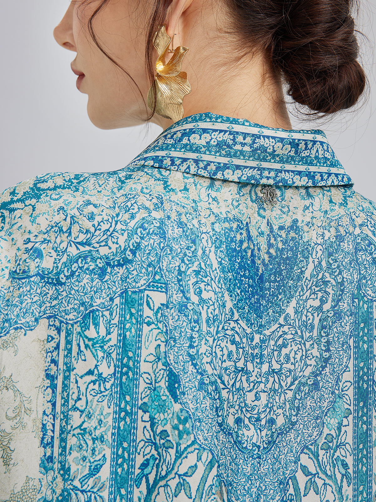 Baroque Printed Silk Lounge Set