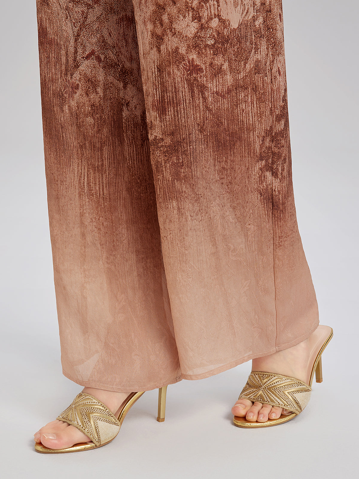 Ombre Lace Trim Pants