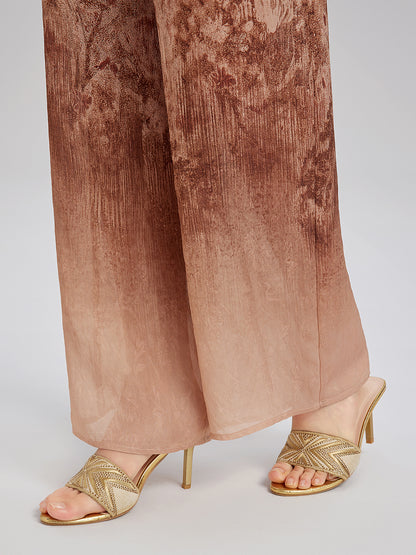 Ombre Lace Trim Pants
