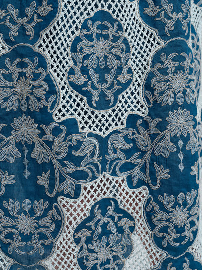 Cutwork Embroidered Beaded Straight Dress