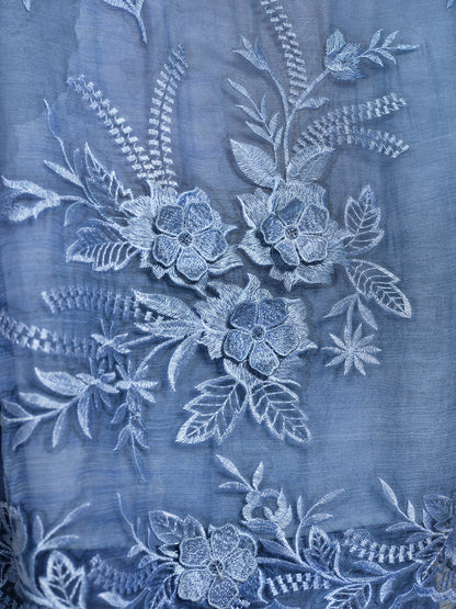 Mulberry Silk Embroidered Beaded Blouse