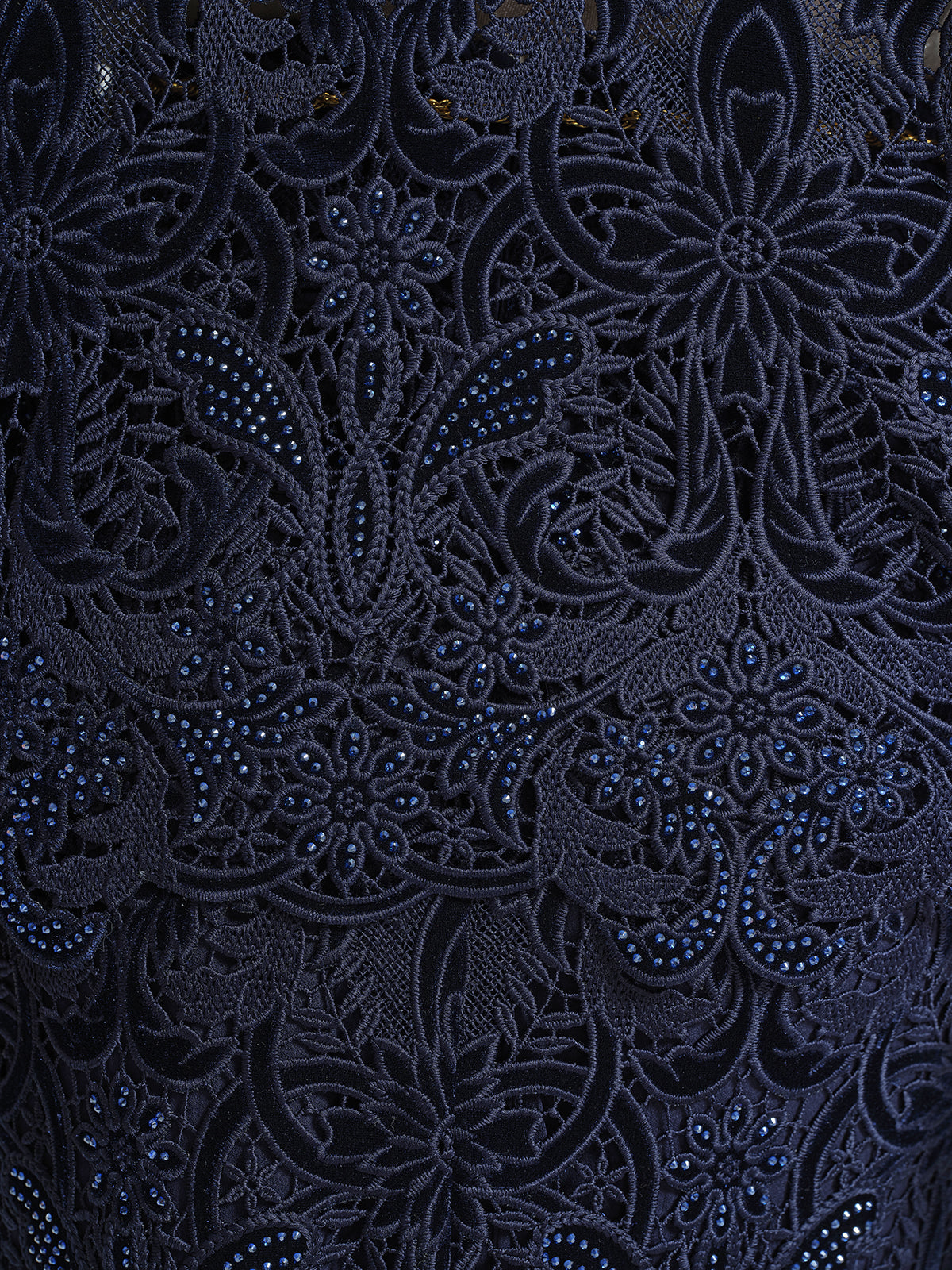 Velvet Lace Cutout Embroidered Jacket