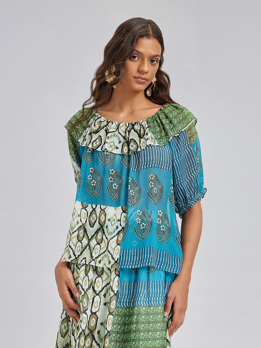 Elegant Soft Silk Convertible Blouse