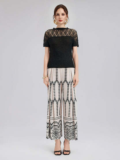 New Arrival Bohemian Pleated Set