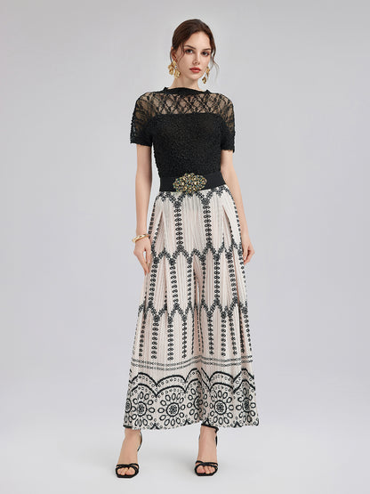 New Arrival Bohemian Pleated Set