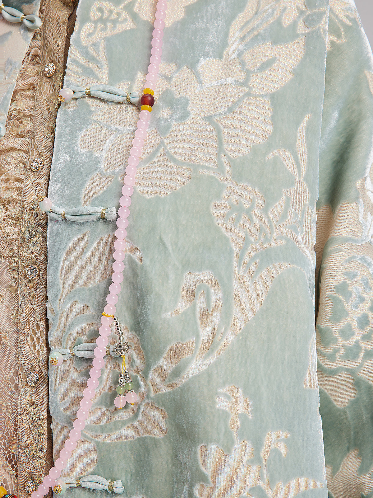 Neo Chinese Style Velvet Floral Jacket
