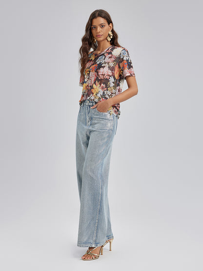 Italian Vintage Floral Print Tee