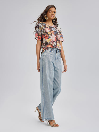 Italian Vintage Floral Print Tee