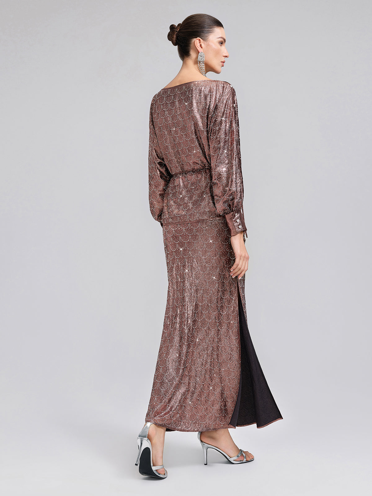 Off-Shoulder Rhinestone Top