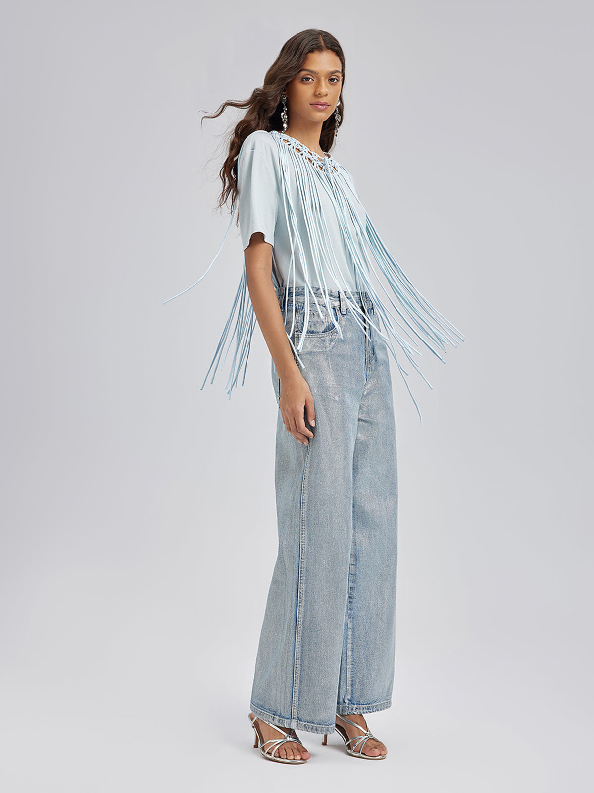 Handcrafted Woven Tassel T-Shirt