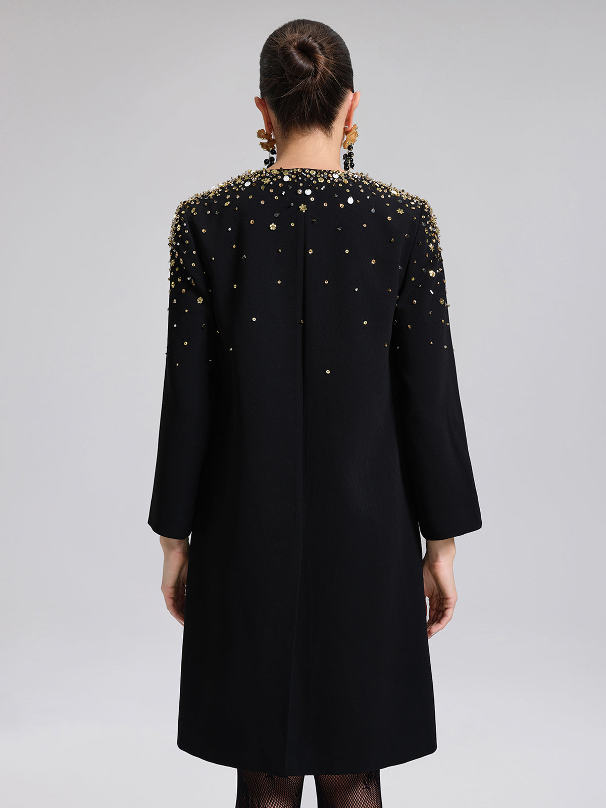 Gold Gradient Hand-Beaded Jacket