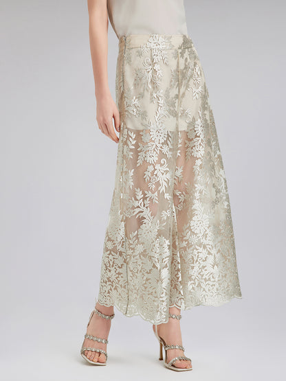 Vintage Embroidered Relaxed Trousers