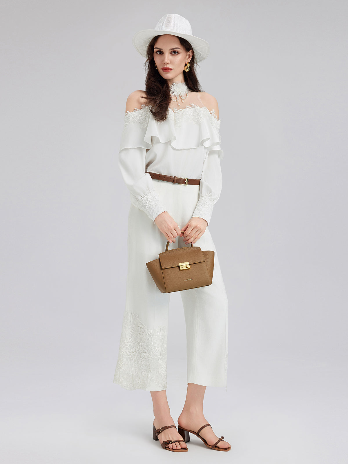 Luxe Elegant Embroidered Long Pants