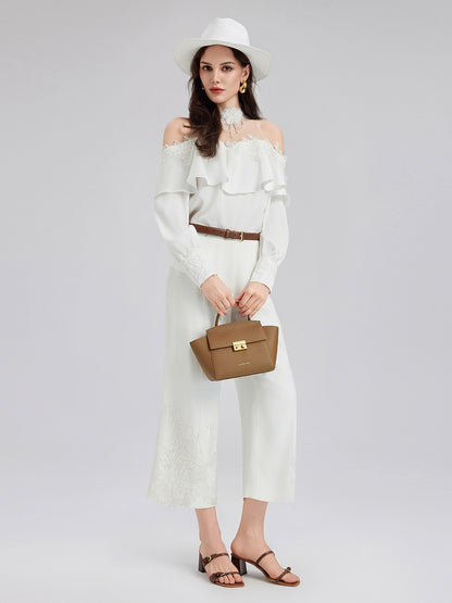 Luxe Elegant Embroidered Long Pants