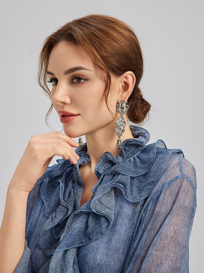 Vintage Crystal Drop Earrings