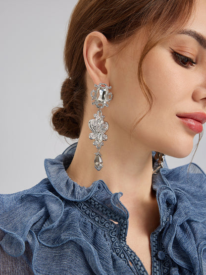 Vintage Crystal Drop Earrings