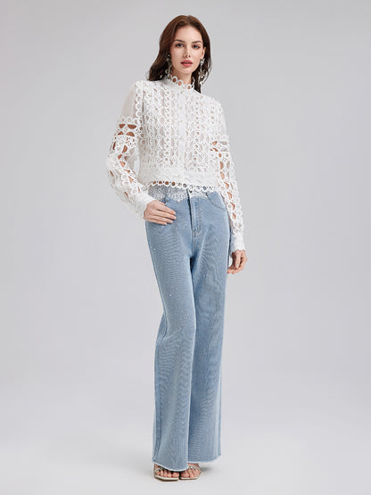 Vintage Palace-inspired Embroidered Shirt