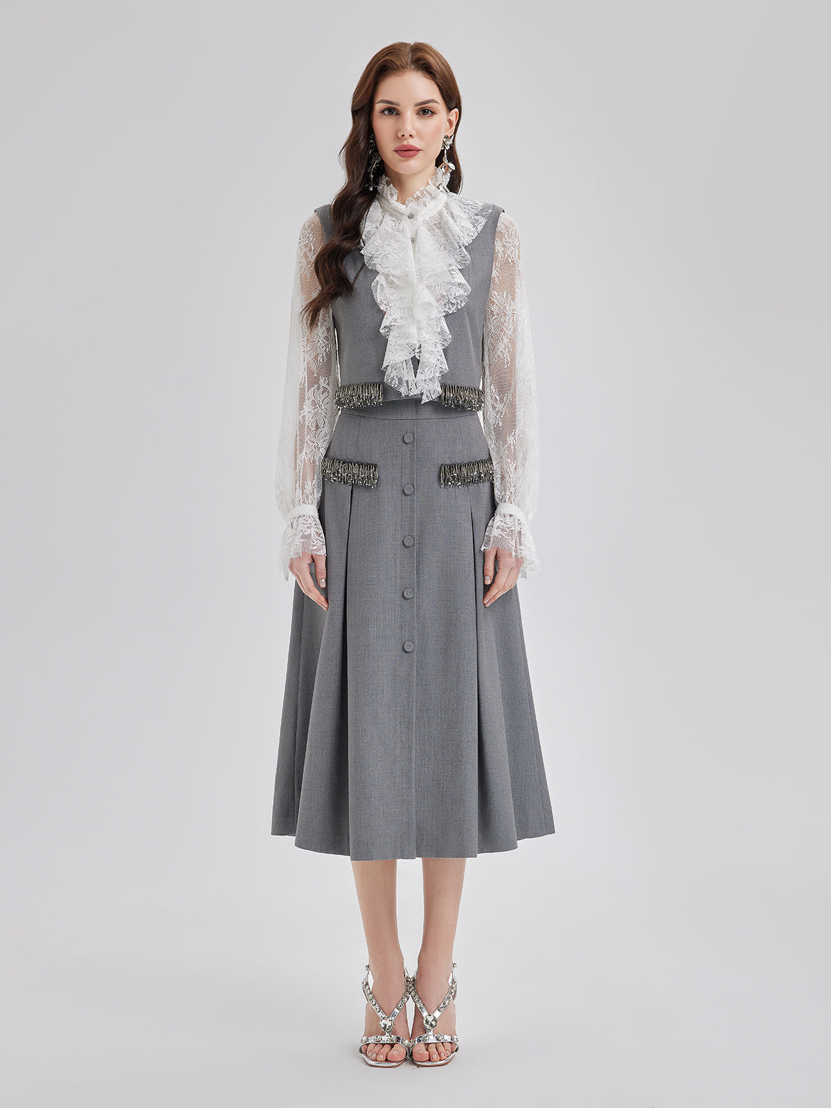 Effortless Elegance Silk Lace Blouse