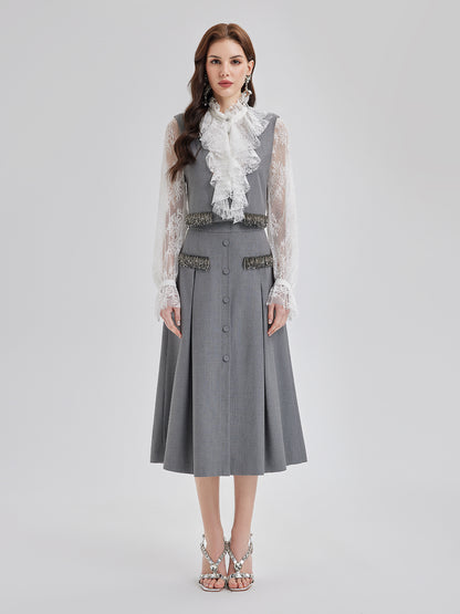 Effortless Elegance Silk Lace Blouse