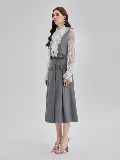 Effortless Elegance Silk Lace Blouse