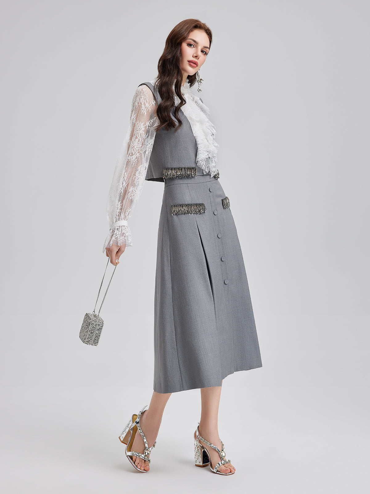 Effortless Elegance Silk Lace Blouse