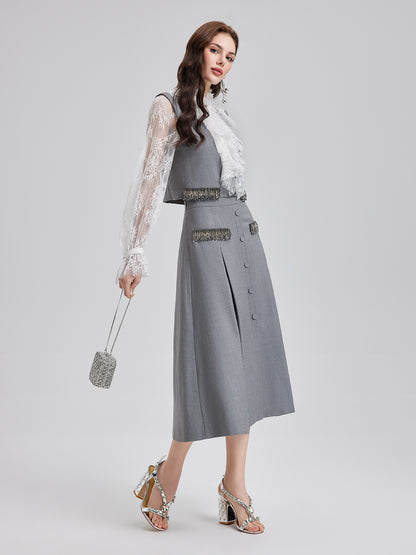 Effortless Elegance Silk Lace Blouse