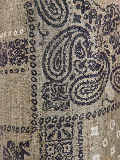 Bohemian Silk Paisley Print Pants