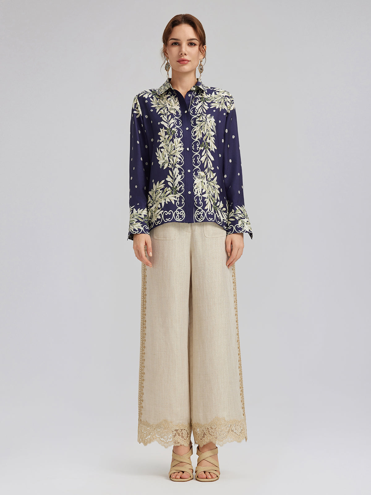 Soft Mulberry Silk Printed Shirt