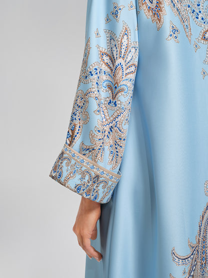 Paisley Hand-Beaded Relaxed Maxi Dress